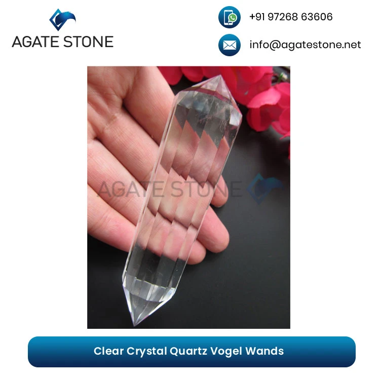 Top Quality Wholesale Supply Clear Crystal Quartz Vogel Wands Stone