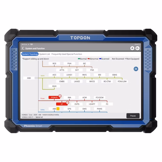 Topdon Phoenix Smart OBD2 Pour Opel Astra Universal Recent Version Code Reader Other Vehicle Car Auto Diagnostic Tool Tools Scanner Programmer for All Japan Car