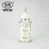 Tower Shape Metal Zinc Alloy Toothpick container Swab Box Storage with Custom Mural