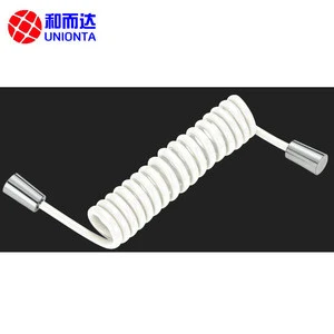 TPU Flexible High Pressure Stronger Flow Spring Shower Plumbing Hose with Conical Nut