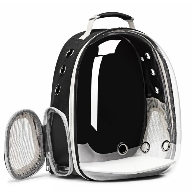 Transparent Breathable Design Pet dog cat travel/walking backpack carrier bag