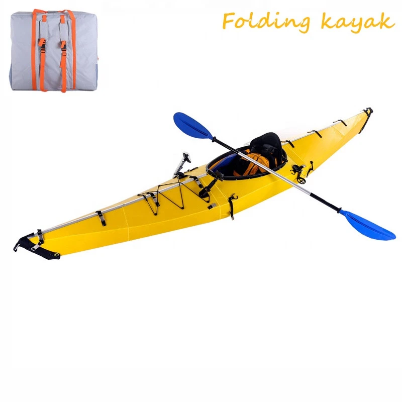 Trending Design China Foldable Sea Kayak Single Canoe for Water Sports in Stock