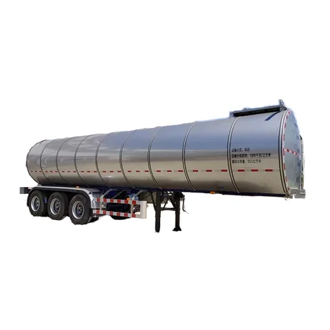 Tri-axle stainless steel Tanker Trailer Oil Water Milk Liquid Fuel Tank Truck Trailer