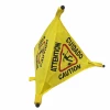 Triangle Children Playing Weighted yellow Pop Up Safety Cone Sign