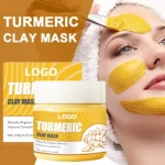 Turmeric Clay Mask Organic Deep Cleansing Brightening Anti-Inflammatory and Anti-Acne