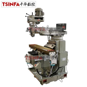 universal milling machine 4H/4V manual turret milling machine on sale mill vertical optional horizontal mill table size 1270*254