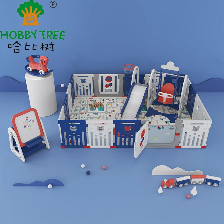Updated Home Game Activity Centre Play Fence Plastic Safety Baby Playpen