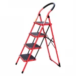 UPSPIRIT 4 steps household steel ladder, home use folding loft ladder