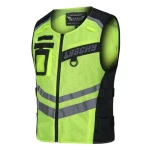 V05A Casual Reflective Motorcycle LED Vest Fish Waistcoat in Polyester Fabric Outdoor Riding Motocross vest