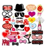Valentines Day Party Decorations Supplies Kiss Me Wedding Photo Booth Props