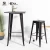 Import VICO square iron metal industrial high pub bar table from China