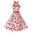 Import Vintage 1950s Rockabilly Polka Dots Audrey Dress Retro Cocktail Dress from China