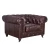 Import Vintage Chesterfield Genuine Leather Sofa With Cushion Brown Tufted Home Hotel Furniture Italian from China