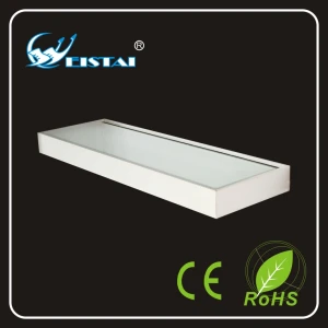 Wall mount type tempered glass flat shelf with colorful LED light