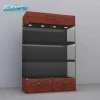 Wall toys display showcase design/toy glass display cabinet