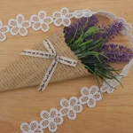 Water Soluble Embroidery Lace Milk Silk Lace Trim Wedding Lace Trimming In Stock