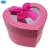 Import Wedding favor pink heart shape  paper box jewelry box with clear window from China