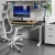Import Wesome Office electric height adjustable section motor standing computer table desk from China