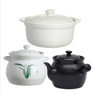 white ceramic non stick chinese kitchen cooking pots for cooking soup