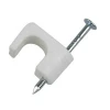 White Nail Cable Clip