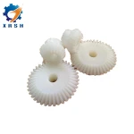 White plastic nylon bevel gear M2.5*19T