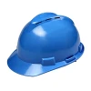 White Yellow Blue PE Safety Helmet Construction PC Helmet