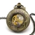 Import Wholesale Alloy Pocket Watch Necklace Women Quartz Chain Pocket Watches Men Vintage Mechanical Pocket Watch Wooden from China