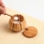 Import Wholesale bamboo bowl with wood cover, seasoning salt sugar storage box wooden spice bowl from China