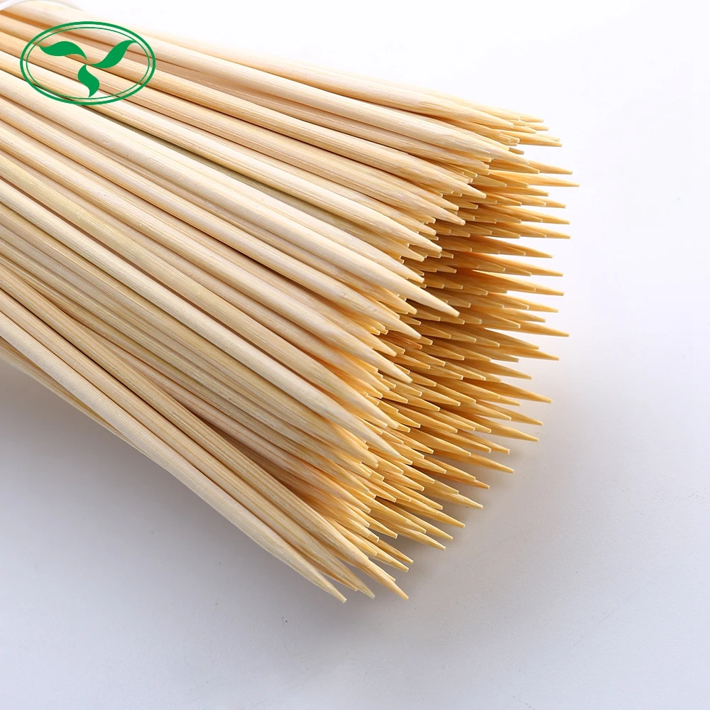 Wholesale barbeque skewer Natural Restaurant Barbecue Bamboo Sticks Bamboo Skewers