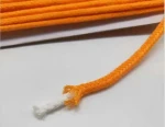 Wholesale braided colored  cotton cord  6mm