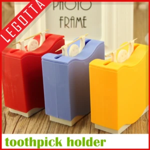 Wholesale cheap price innovational plastic automatic toothpick holder