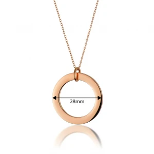 Wholesale Custom Circle Family Necklace gold plated jewelry