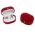 Import Wholesale customized LOGO plastic velvet flocked double ring box jewelry boxes from China