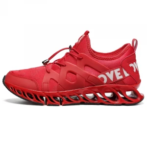 Wholesale fitness leisure stretch sports shoes shock-absorbing breathable mens running shoes