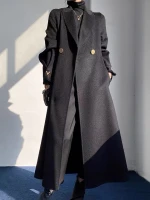 Wholesale good quality women winter clothes ladies luxury fashion cashmere wool coat jacket women