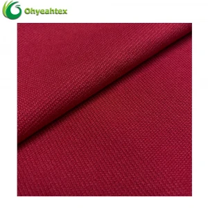 Wholesale High Quality OEKO 100 Certificate Solid Knitted French Terry Recycled Polyester Organic Cotton Fabric For Garments