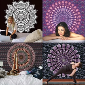 Wholesale Home Decor 100% Polyester Mandala Tapestry Wall Hanging