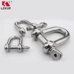 Wholesale JIS Type High Polished Stainless Steel AISI304/316 D Shackle with Collar Pin Adjustable Dee Shackle