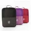 Wholesale Portable polyester multiple mesh Travel Shoes Bag Organizer Custom Polyester Waterproof Shoe Storage Bag