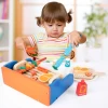 Wholesale Preschool Funny Kids Cooking Pretend Play Food Cutting Toy Set Barbecue Grill BBQ Tool Education Toy