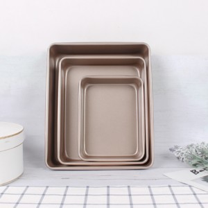 Wholesale Products Food Grade New 3 Sizes Custom Nordic Metal Bakeware Sets Cake Pizza Biscuit Bread Pan Bakeware