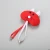 Import wholesale soft lovely  plush Christmas color cat toy mouse shape cat toy with bell from China