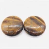 Wholesale Top Quality Tiger Eye Palm Stones Polished Oval Tiger Eye Palm Stone