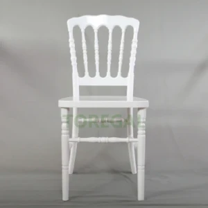Wholesale White Color Acrylic Resin Napoleon Wedding Dining Chair for Events