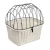 Import Wholesale White Wicker bicycle basket with iron wire lid from China