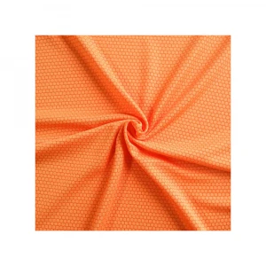 Wholesaler bright 75D lightweight mesh football fabric knitted for rugby cloth RTS 1140