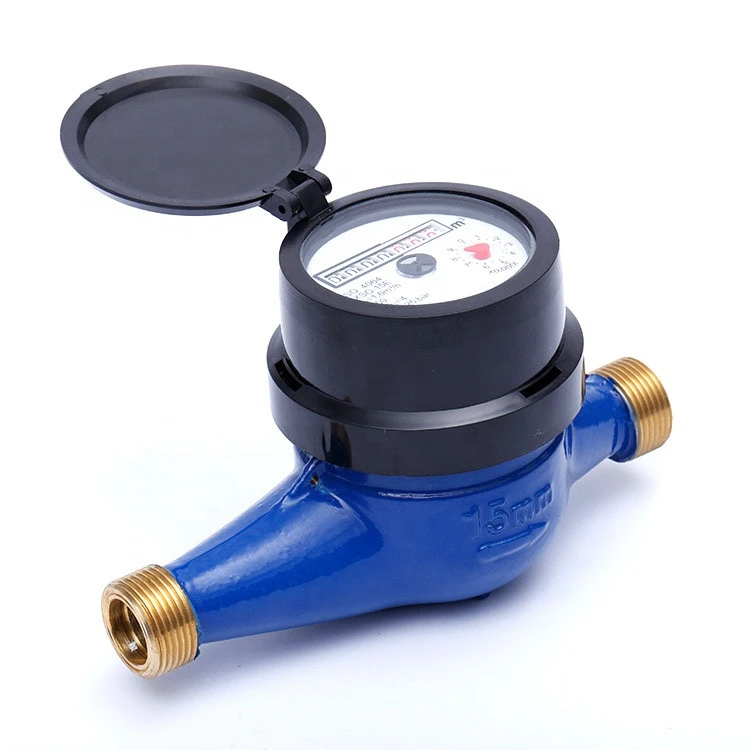 Widely used in Indonesia ISO 4064 class B outer adjustment device multi-jet dry dial type water meter