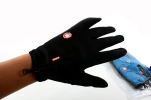 Windproof Outdoor Sport bike touch screen glove with rubber