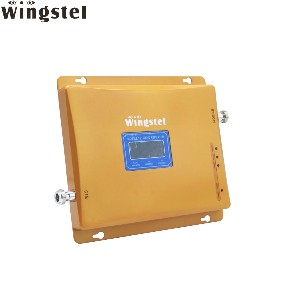 Wingstel 2G 3G 4G GSM LTE  Tri band Cell Phone Signal Booster Repeater Mobile Network Signal Amplifier From China