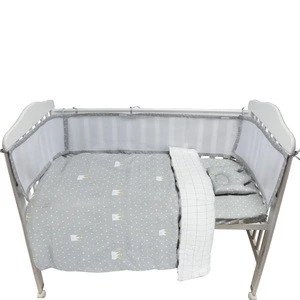 Winter Crown Design Cute Baby Crib Bedding Sets